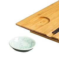 Honey Can Do Joyce Chen Burnished Bamboo Sushi Board Set