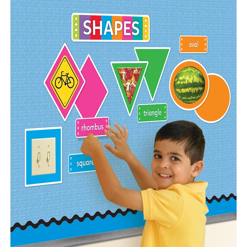 Trend Enterprises® Shapes All Around Us Wipe Off Learning Set