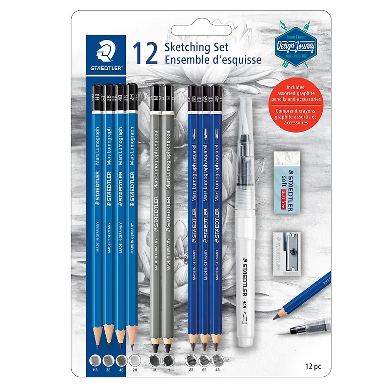6 Pack: Staedtler® 12 Piece Sketching Set