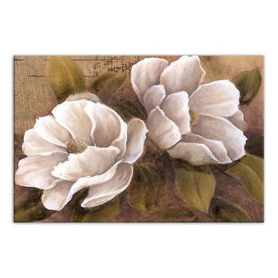 Traditional Magnolias 24" x 16" Canvas Wall Art