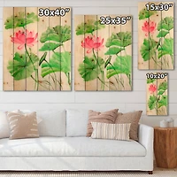 Designart - Lotus and Dragonfly