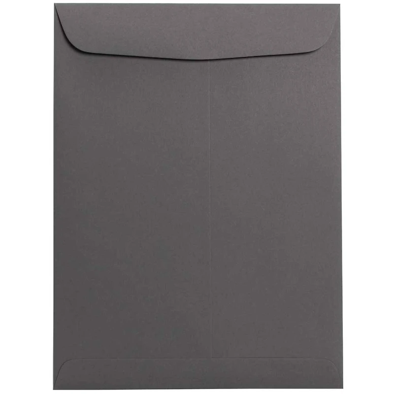 JAM Paper 9" x 12" Dark Gray Open End Catalog Premium Envelopes