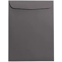 JAM Paper 9" x 12" Dark Gray Open End Catalog Premium Envelopes