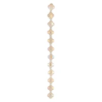 12 Packs: 12 ct. (144 total) Ivory Faceted Glass Cross Beads, 12mm by Bead Landing™