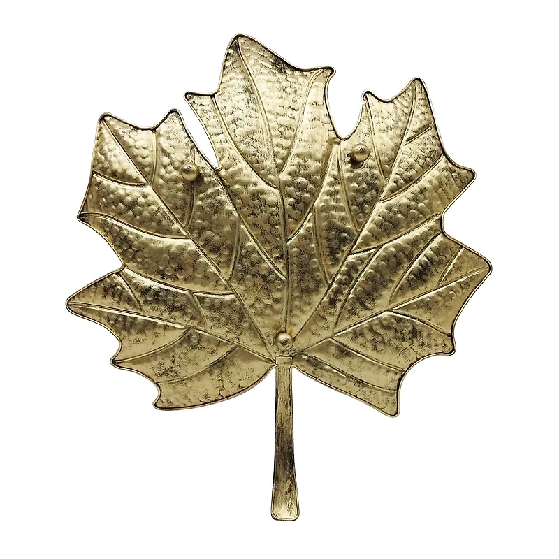 17" Gold Maple Leaf Tray Tabletop Décor by Ashland®