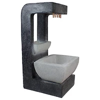 26" LED Rainfall Outdoor Water Fountain with Planter