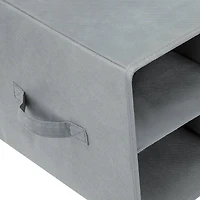 Sorbus 25" Gray Shoe Organizer Bin