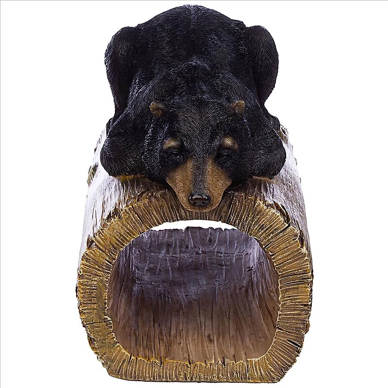 Design Toscano 9" Black Bear Gutter Guardian Downspout Statue