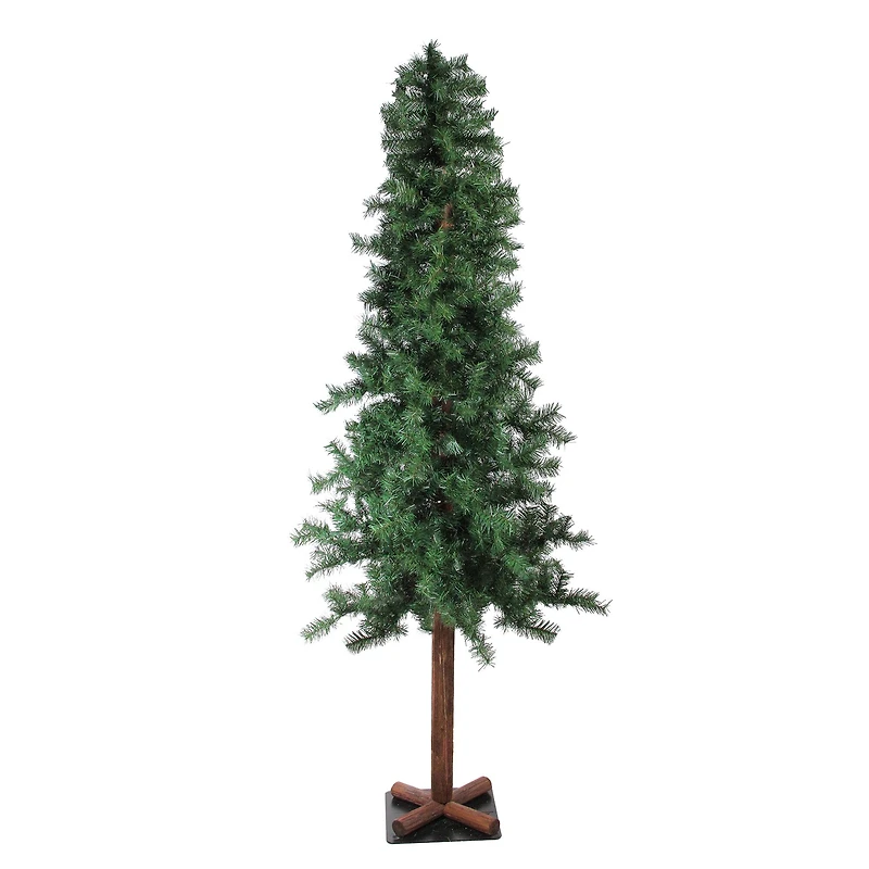 7ft. Unlit Traditional Woodland Alpine Artificial Christmas Tree