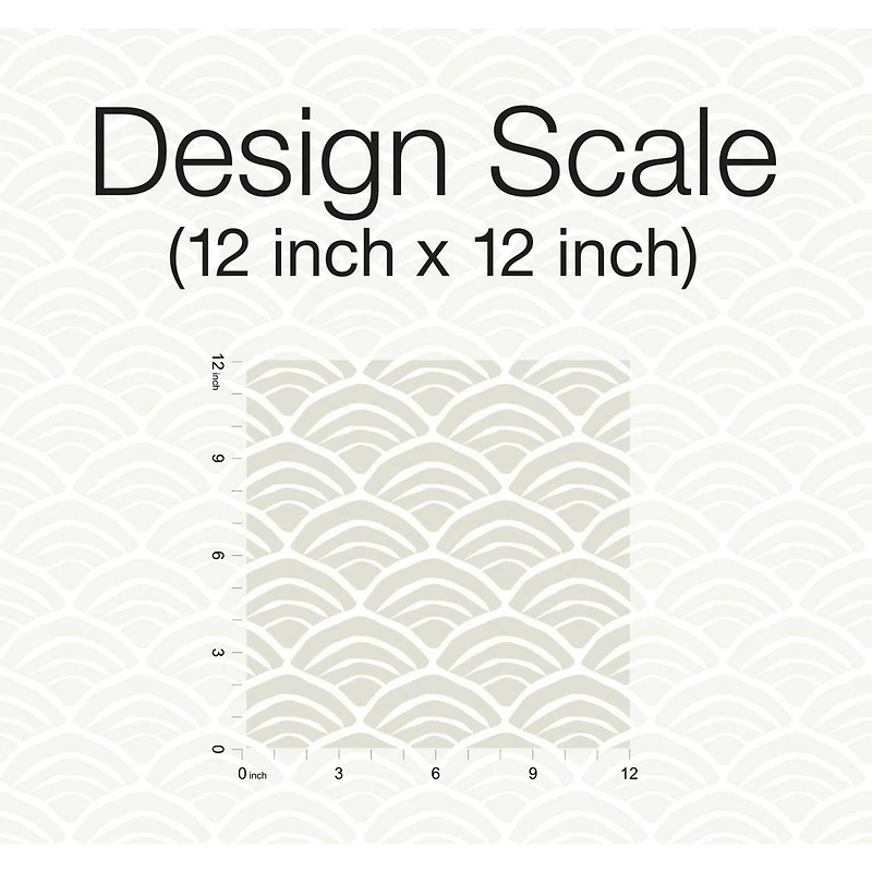 RoomMates Coastal Scallop Peel & Stick Wallpaper