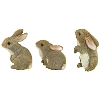 Design Toscano The Bunny Den, Garden Rabbit Statue Set