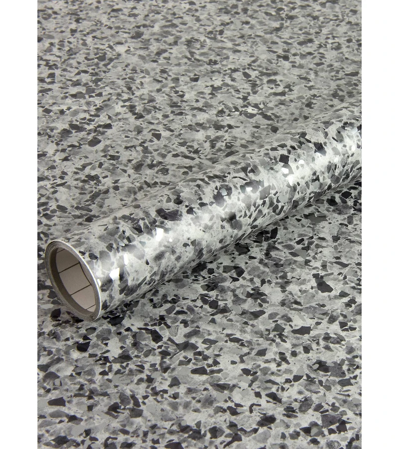 Fablon Silver Grey Terrazzo Adhesive Film
