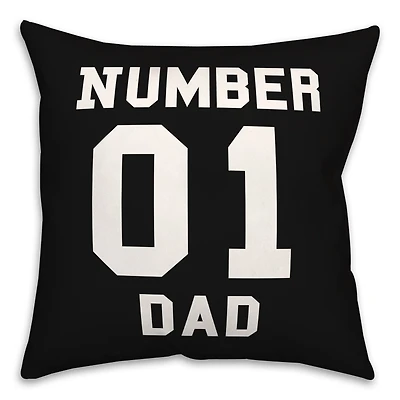 Number 1 Dad Indoor/Outdoor Pillow