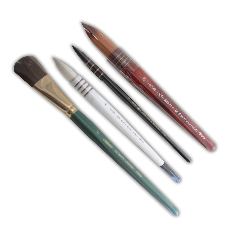 Silver Brush Limited Quills Atelier™ 4 Piece Varnish Brush Set