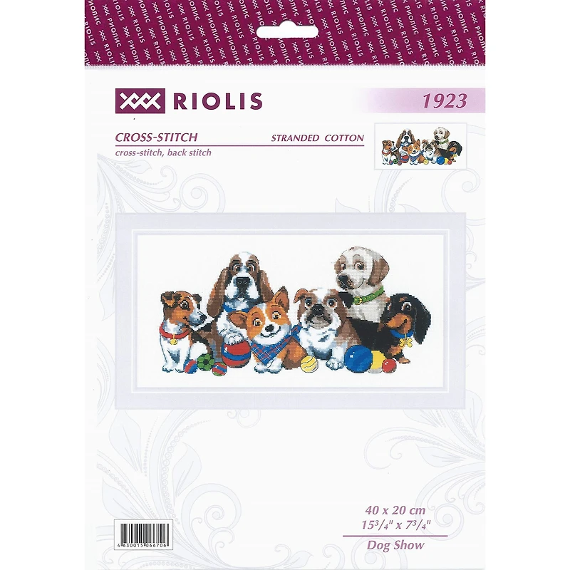 RIOLIS Dog Show Cross Stitch Kit