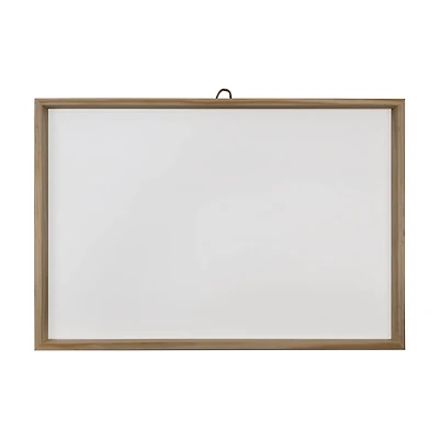 17" x 25" White Plaque with Natural Wood Frame by Make Market®