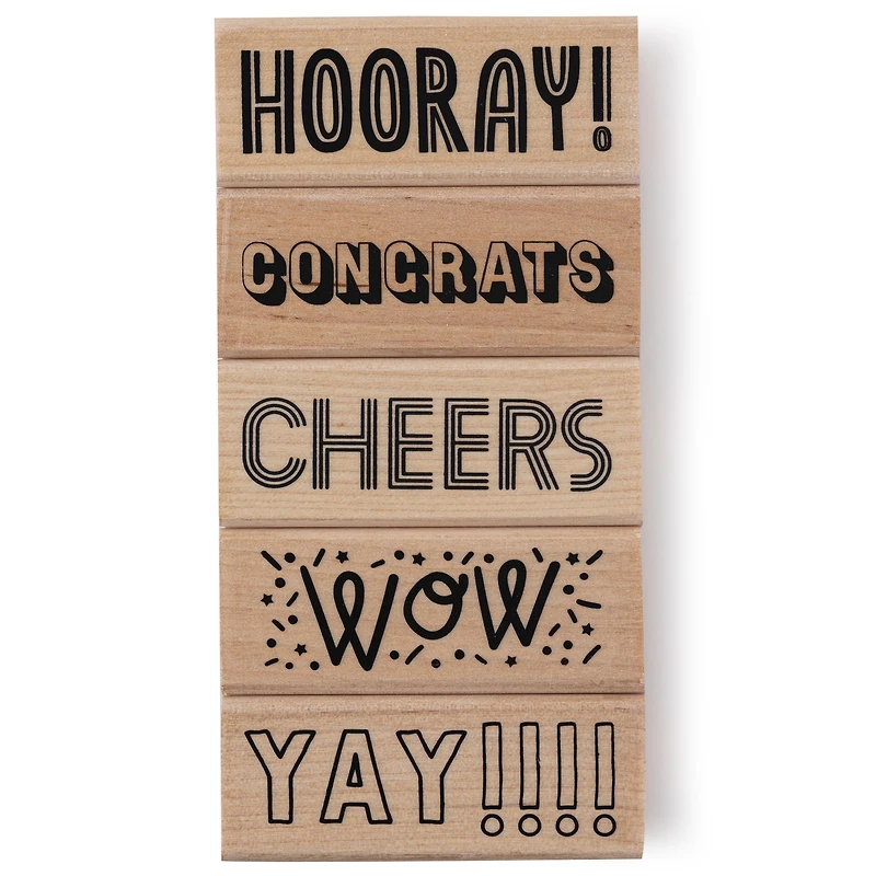 Celebrate Wood Stamp Set by Recollections™