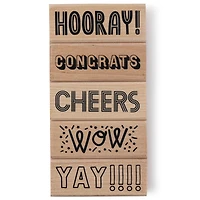 Celebrate Wood Stamp Set by Recollections™