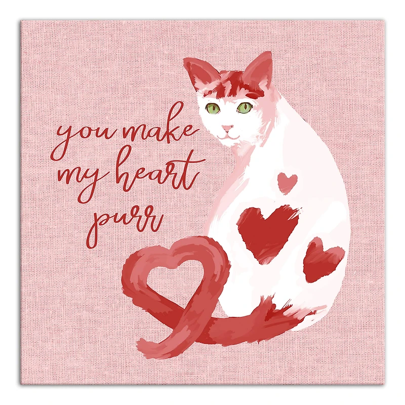You Make My Heart Purr Canvas Wall Art