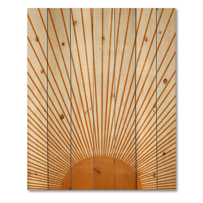 Designart - Orange Sun Print III