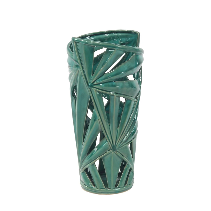 CosmoLiving by Cosmopolitan Green Ceramic Vase