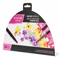 VIVID by Brea Reese® Rainbow Mixed Media Coloring Pad