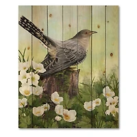 Designart - Cuckoo Bird On An Old Stump