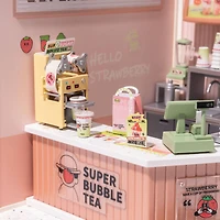 Rolife® Super Creator Double Joy Bubble Tea DIY Miniature Kit