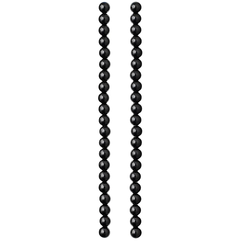Black Round Jasper Beads, 8mm by Bead Landing™