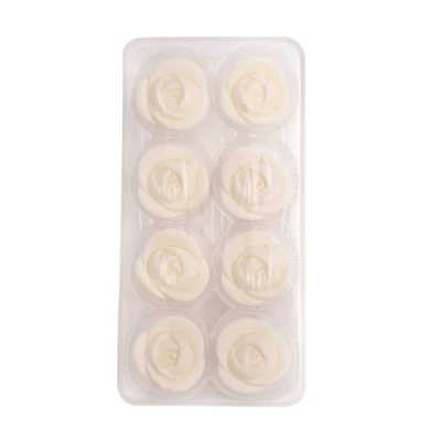 Sweet Tooth Fairy® White Rose Icing Decorations, 8ct.