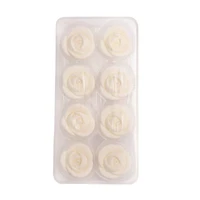Sweet Tooth Fairy® White Rose Icing Decorations, 8ct.