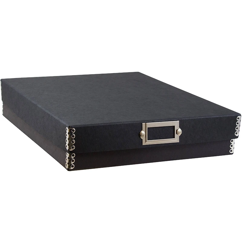 JAM Paper Black Kraft File Box