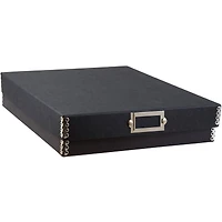 JAM Paper Black Kraft File Box