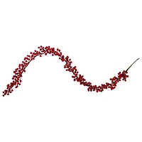 5ft. Artificial Christmas Red Berry Twig Garland