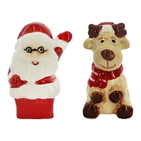 Reindeer & Santa Salt & Pepper Shakers by Ashland®