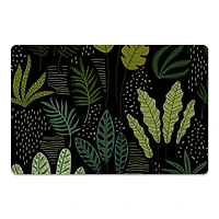 Fun Leaves On Black 27" x 18" Floor Mat