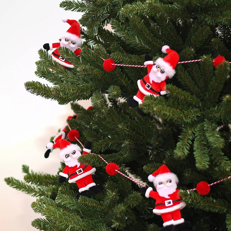 6ft. Velvet Santa Garland by Ashland®