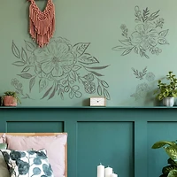 RoomMates Beth Schneider Floral Sketch Peel & Stick Giant Wall Decals