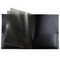 JAM Paper Heavy Duty Plastic 6-Pocket Folder
