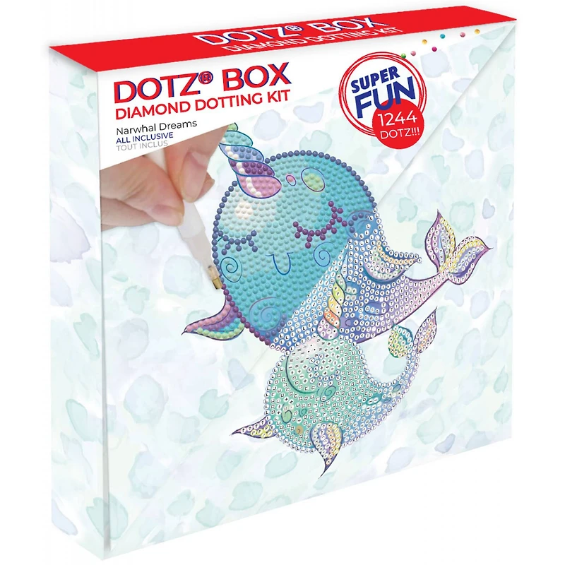 Diamond Dotz® Narwhal Dreams DOTZ® Box Diamond Painting Artwork Kit