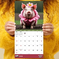 2026 Playful Pigs Mini Calendar