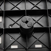 Mind Reader 20" Black Plastic Step Stool