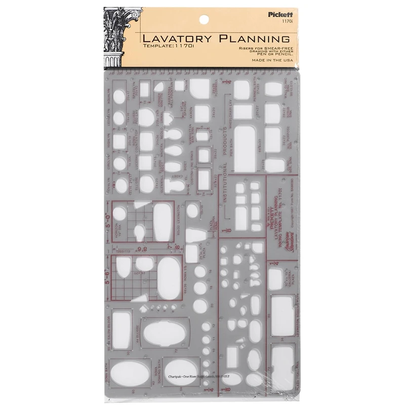 Pickett® Lavatory Planning Inking Template