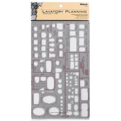 Pickett® Lavatory Planning Inking Template