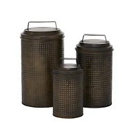 Black Metal Farmhouse Canister Set