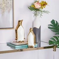 CosmoLiving by Cosmopolitan Gold Porcelain Glam Sculpture, 11" x 9"