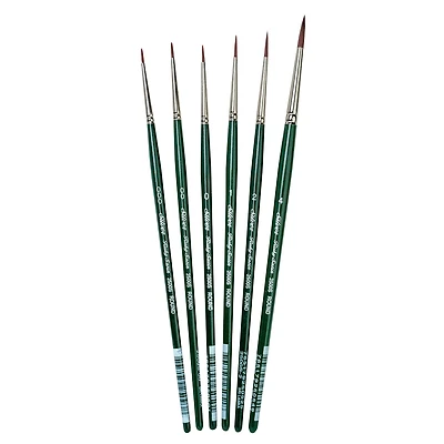 Silver Brush Limited Ruby Satin® 6 Piece Round Brush Set