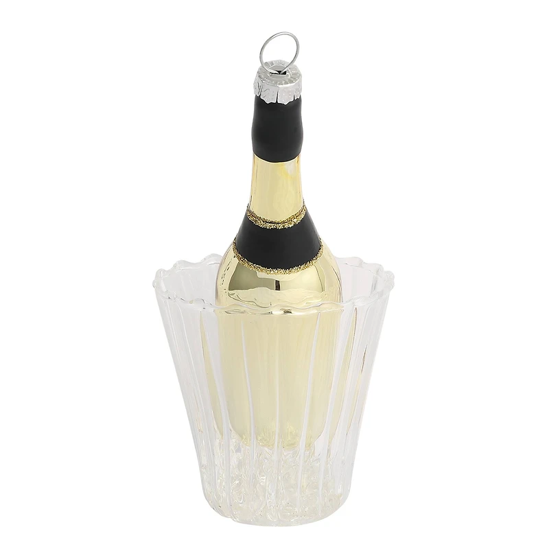 5.5" Bucket of Champagne Glass Ornament by Ashland®