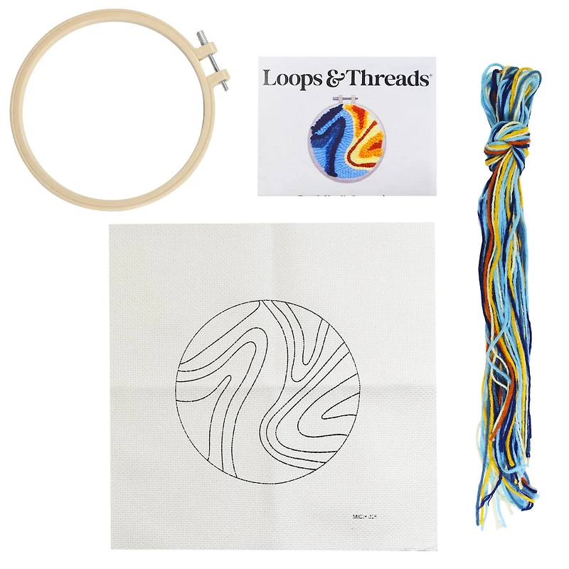 Waves Punch Needle Kit by Loops & Threads®