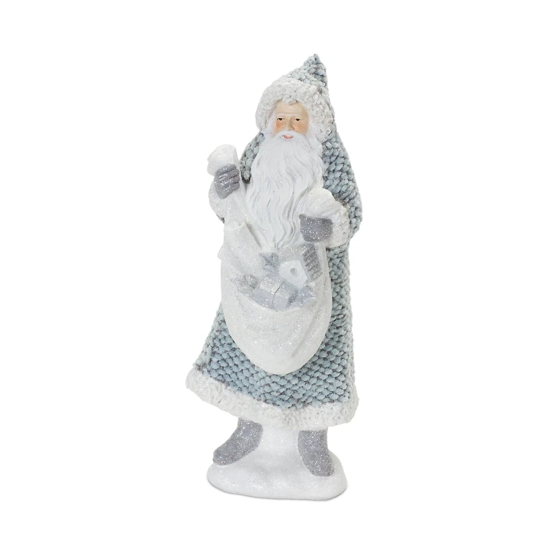 Santa with Sweater Coat Figurine Set